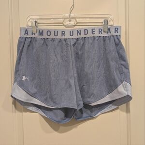 Under Armour Blue Athletic Shorts Lightweight Breathable Large